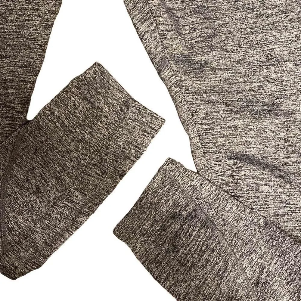 Forever21 Full Length High Waisted Compression Athletic Leggings Heathered Grey